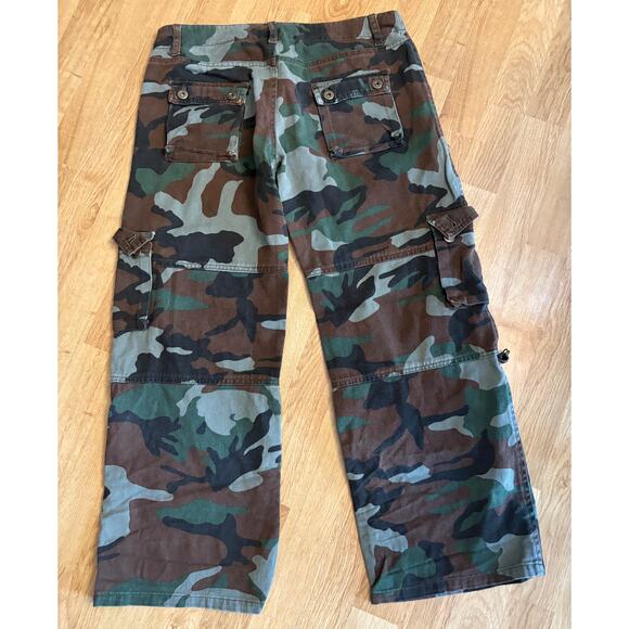Vintage Camo Military Cargo Pants LARGE - Picture 2 of 6